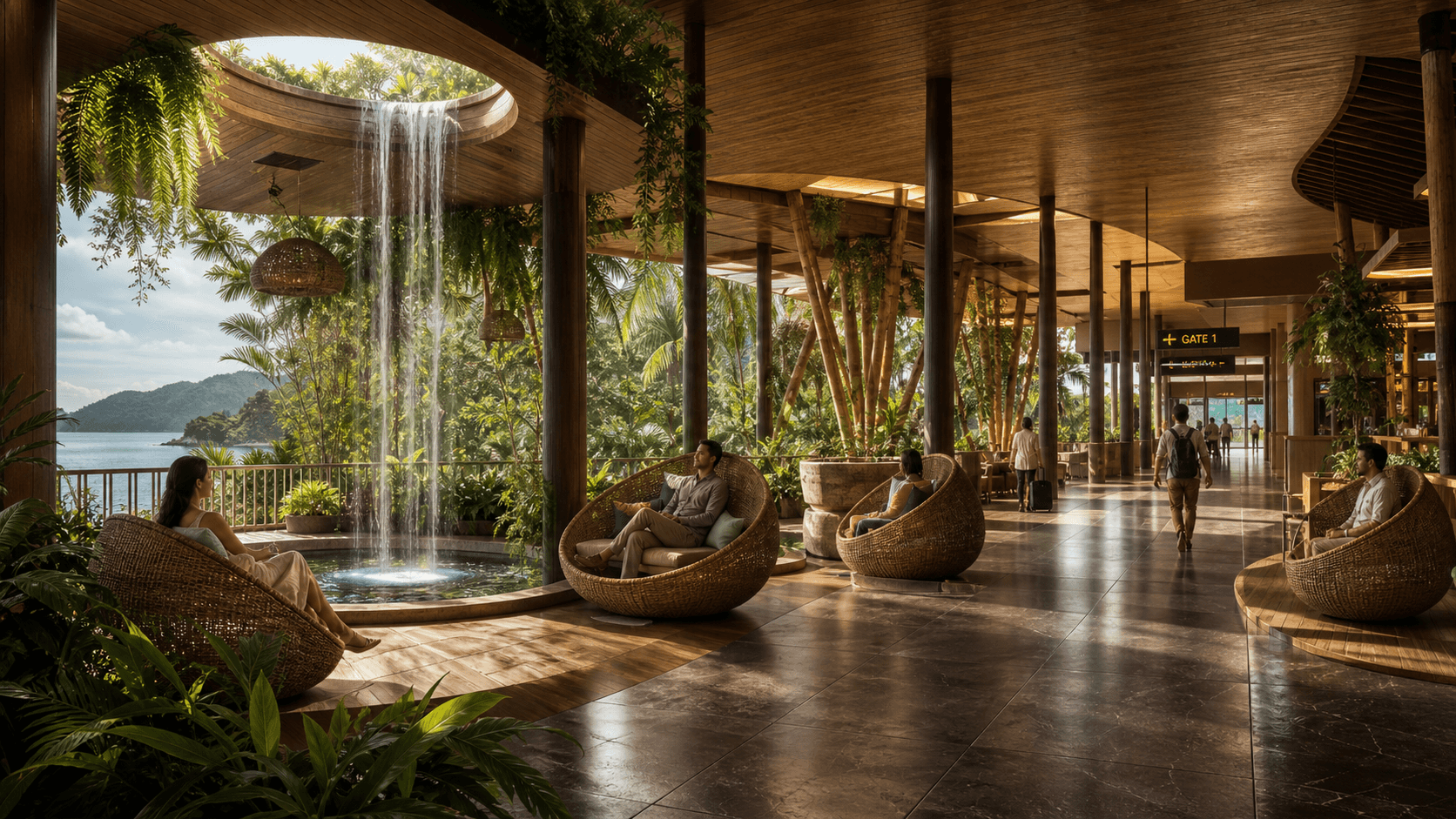 Conceptual Pei Pei airport and Mentawai destination